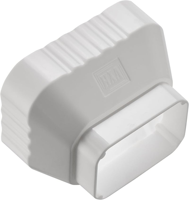 VYH 3x4 to 2x3 Gutter Downspout, Downspout to Downspout Adapter (White 1 Pack) - Image 5